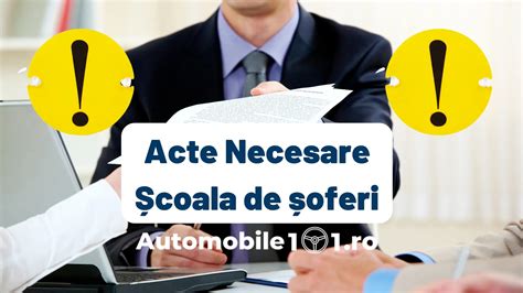 Ce acte îți sunt necesare dacă vrei să te înscrii la o școală auto