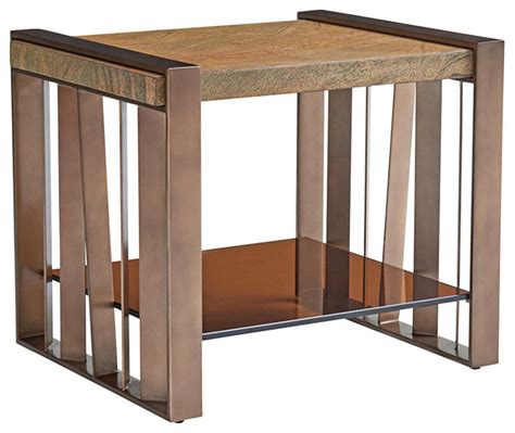 Lexington Zavala Intersect End Table Transitional Side Tables And