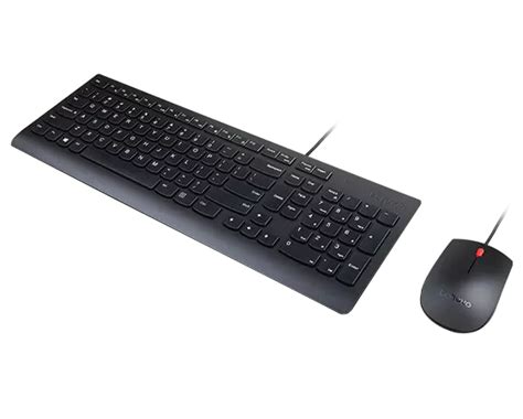 Lenovo Essential Wired Combo Keyboard And Mouse UK English 166