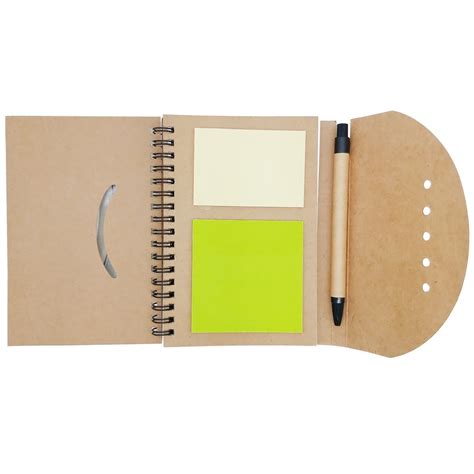 JustKraft A6 Eco Friendly Sticky Note Pad With Pen M063