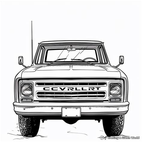 Chevy Coloring Pages Free And Printable