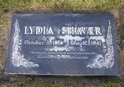 Lydia Pearl Shaver 1876 1941 Mémorial Find a Grave