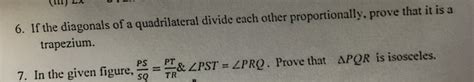 If The Diagonals Of A Quadrilateral Divide Each Other