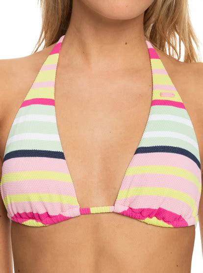 Stripe Soul Tiki Tri Bikini Top Roxy