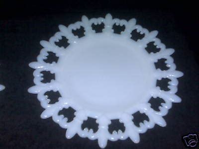 Vintage Westmoreland Milk Glass Plates Fluer De Lis Antique Price