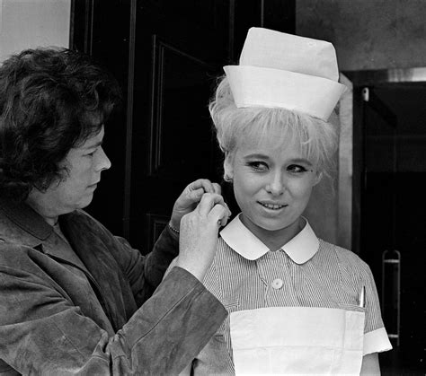 Barbara Windsor On The Set Of Carry On Doctor 1967 Nurses