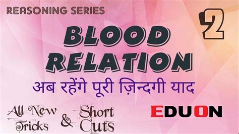 Blood Relation Reasoning Tricks Blood Relation Short Tricks Blood