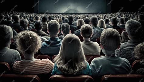 Movie Audience From The Back