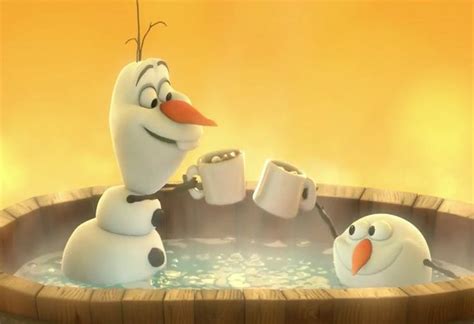 Olaf In Hot Tub Cartellini