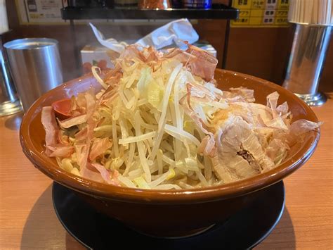 【デカ盛り】豚山 町田店〜大ラーメン／麺増し／茹で前500グラム／本日のアレ／すり鉢／二郎インスパイア〜 又二郎の大食い＆デカ盛り＆ラーメン日記