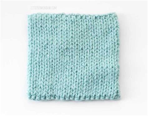 Double Stockinette Stitch Knitting Pattern Easy How To For Beginners