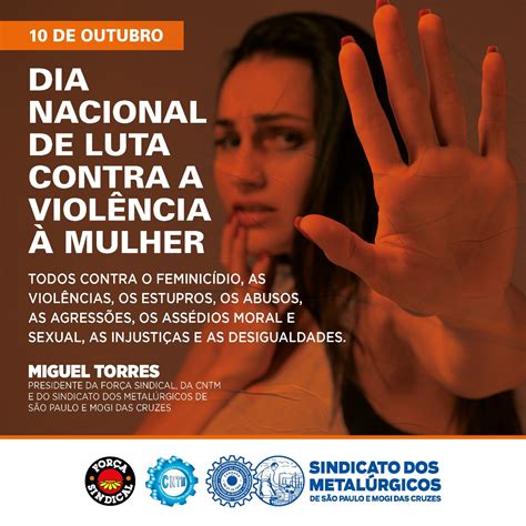 Dia Nacional de Luta contra a violência à Mulher Sindicato dos