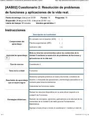 AAB02 Cuestionario 2 Resolución de problemas de funciones y