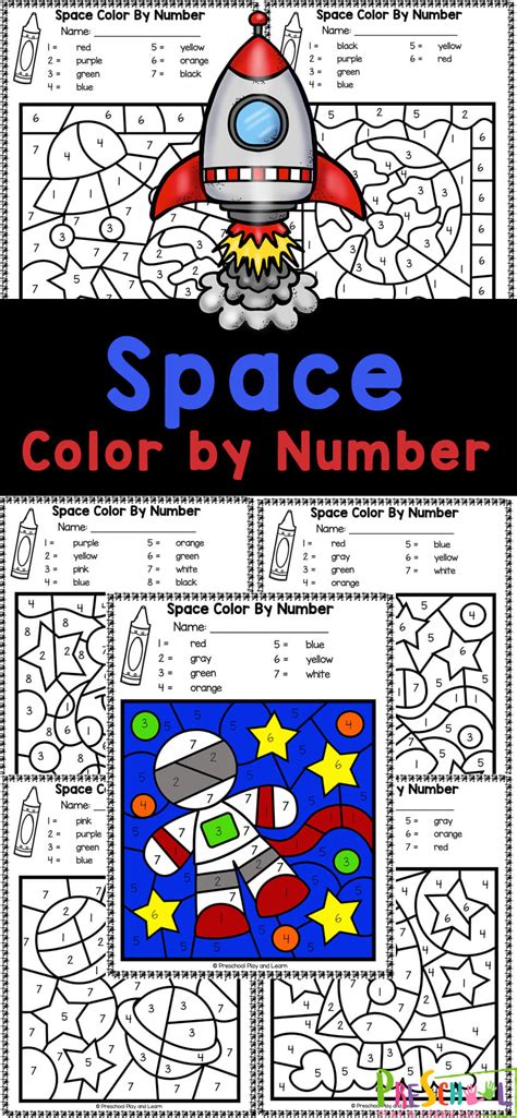 Color By Numbers Coloring Pages Preschool Free