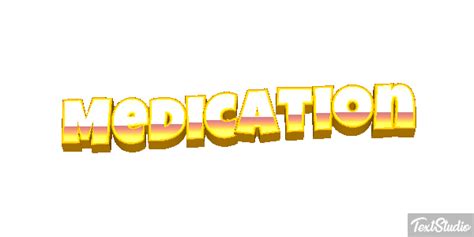 Medication Word Animated GIF Logo Designs