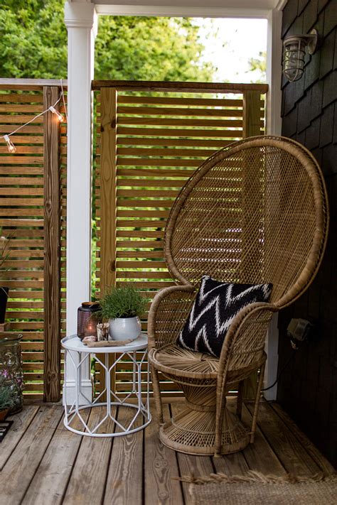 Warm Wooden Deck With Beach Lights Homebnc