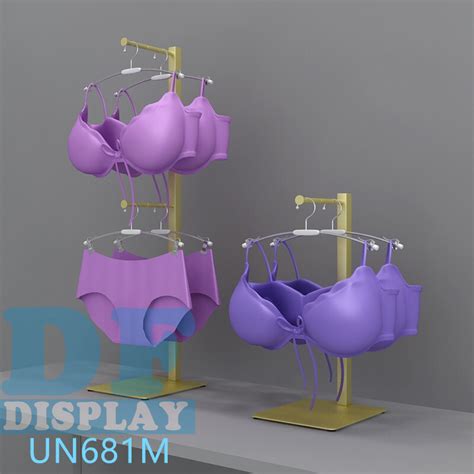 Underwear Bra Stand Display Rack Retail Desktop Metal Gold Boutique Underwear Display Stand