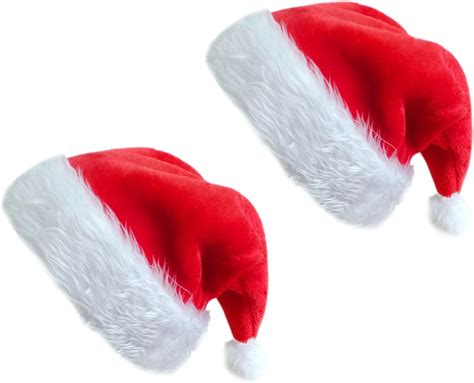 Christmas Hat 2pcs Santa Hats For Kids Xmas Holiday Hat