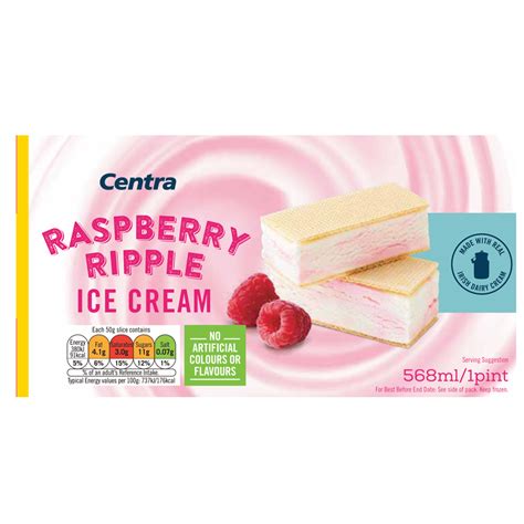 Centra Raspberry Ripple Ice Cream Block Ml Centra