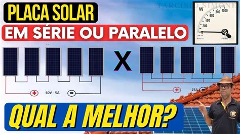 É melhor ligar PLACA SOLAR em Série ou em Paralelo para MAIOR POTÊNCIA