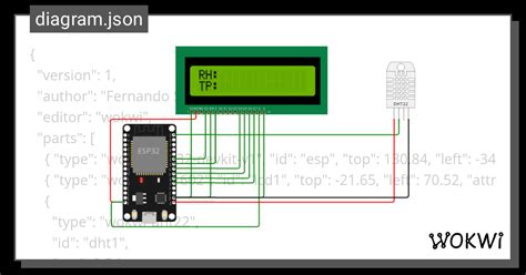 Lcd Dht11 Wokwi Esp32 Stm32 Arduino Simulator NBKomputer