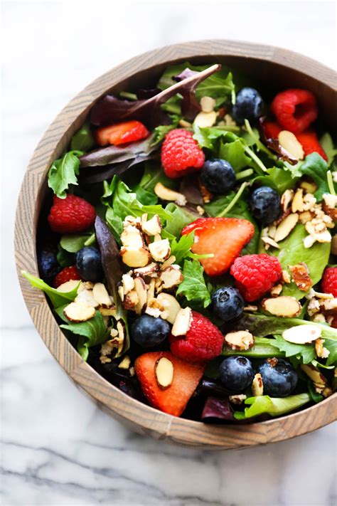 Berry Nut Salad with Lemon Poppy Seed Dressing - Chef in Training