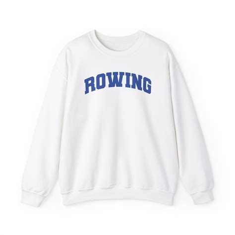 Rowing Rower Row Sweatshirt Ts Crew Neck Shirt Long Sleeve Unisex