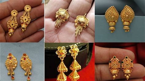 Hoop Earrings Designs Latest Gold Hoop Earrings Designs YouTube