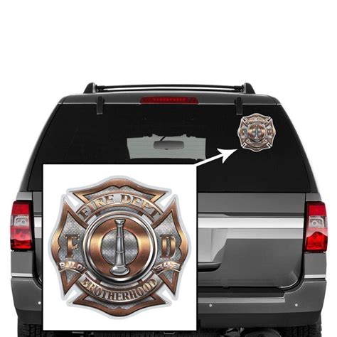 Fire Department 1 Bugle Ranking Premium Reflective Decal Etsy