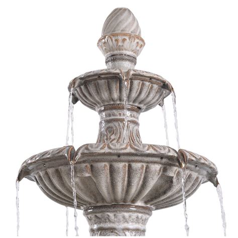 Alcott Hill Shiloh Outdoor Ceramic Weather Resistant Floor Fountain