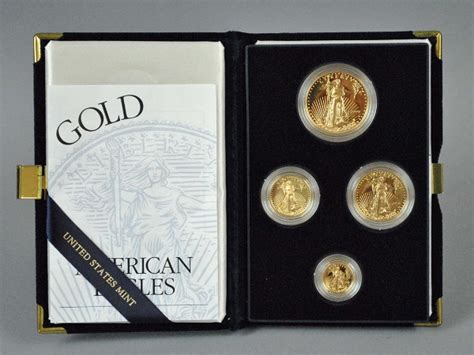 1999 American Eagle 4 Coin Gold Proof Set