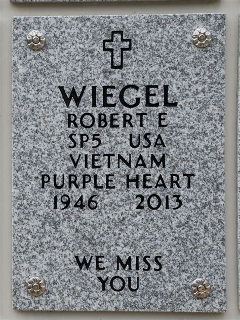 Robert Edward Wiegel Find A Grave Memorial