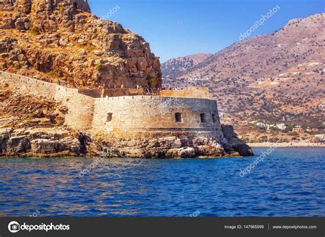 Ancient Ruins Of A Fortified Leper Colony Spinalonga Kalydon Island