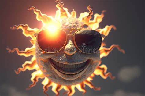 Calor Caliente Verano Intenso El Calor Solar Brillante Hace Que El