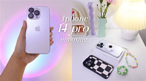 Aesthetic Iphone 14 Pro Silver 256 Gb Unboxing 🌷 Asmr Accessories