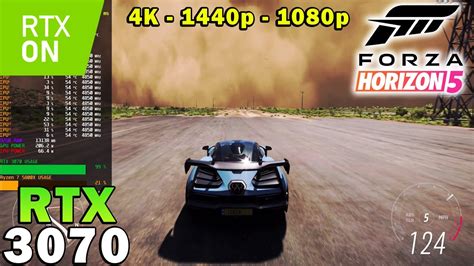 Forza Horizon 5 RTX 3070 Ryzen 7 5800X 4K 1440p 1080p