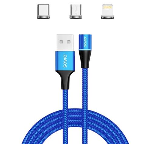 Savio Cl M Kabel Usb Usb Typ C Micro Usb Lighting Niskie Ceny