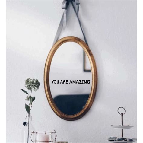 Sticker Cu Mesaj Motivational Pentru Perete Sau Oglinda You Are Amazing 18x164 Cm Emagro