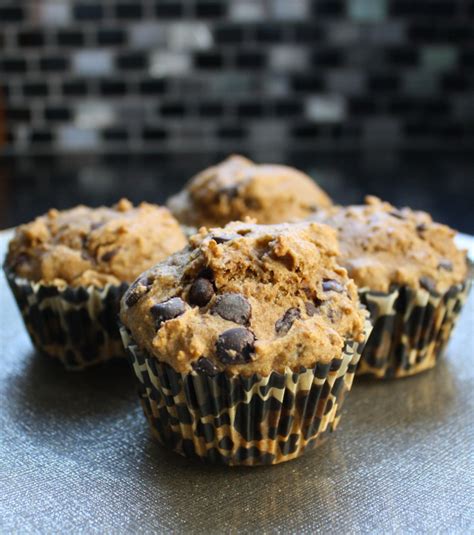 Whole Wheat Refined Sugar Free Chocolate Chip Muffins Bri Healthy™