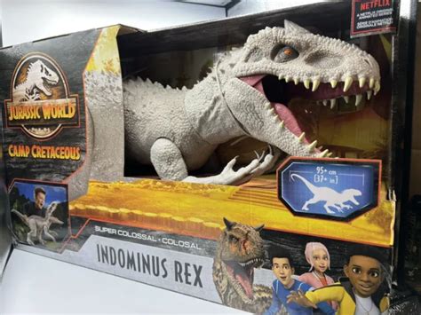 MATTEL JURASSIC WORLD Camp Cretaceous Indominus Rex Colossal Action