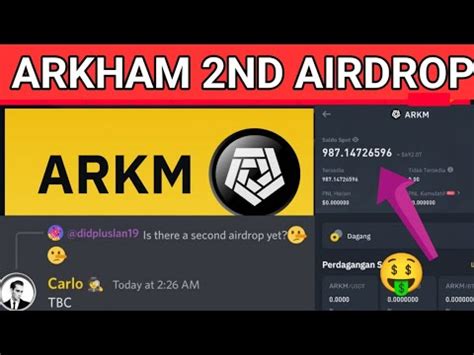 ARKHAM 2ND AIRDROP ANNOUNCED ARKM BINANCE DON T MISS THIS