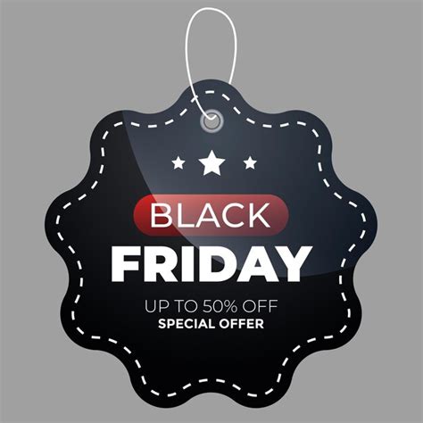 Premium Vector Black Friday Label Badge