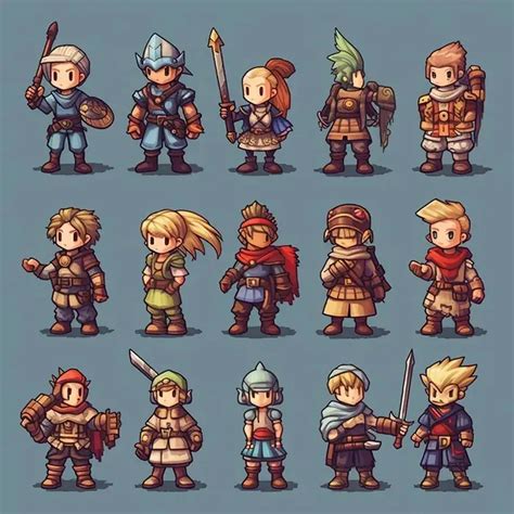 Old Style RPG Characters Midjourney Prompt - promptsideas.com