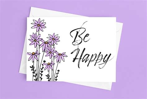 Be Happy Card Happy Cards Cards Happy