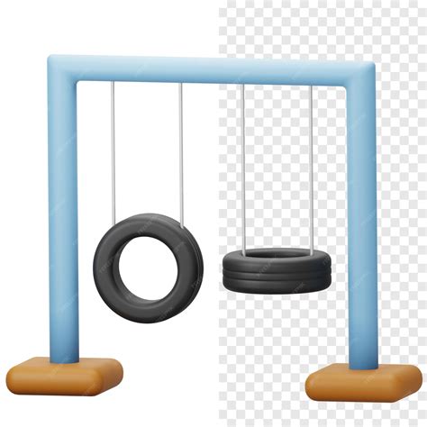 Premium Psd Wheel Swing Playground 3d Icon