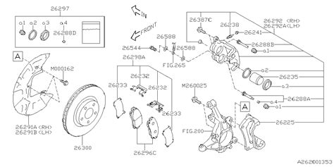 2024 Subaru Crosstrek Eyesight Disc Brake Pad Shim Shim Disk Brake