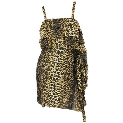 Vintage Jean Paul Gaultier 1990s Leopard Cheetah Animal Print 90s Sash