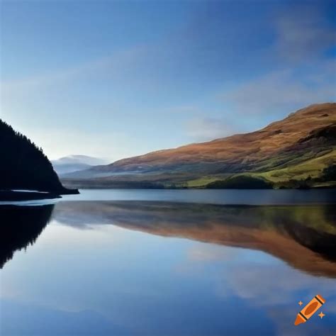 View Of Loch Lochy With The Grey Corries In The Background On Craiyon