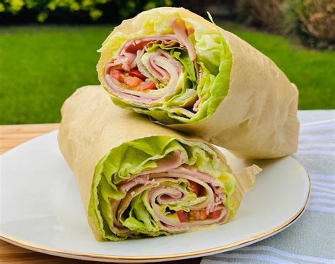 WRAP DE LECHUGA DE JAMÓN Y QUESO UNA PIZCA DE LUNA