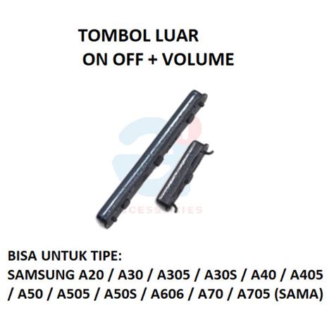 Jual Tombol Luar Power On Off Volume Samsung A20 A30 A30s A50 A50s A70 Jakarta Barat A1